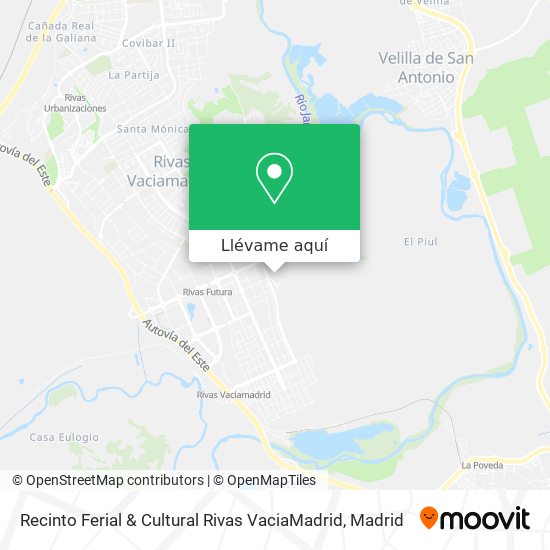 Mapa Recinto Ferial & Cultural Rivas VaciaMadrid