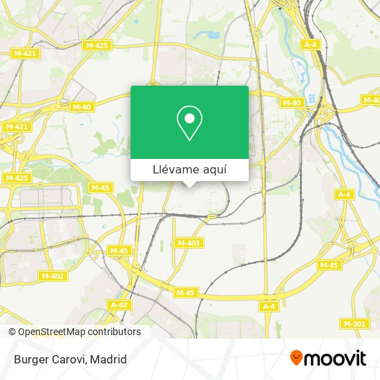 Mapa Burger Carovi