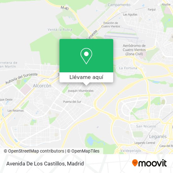 Mapa Avenida De Los Castillos
