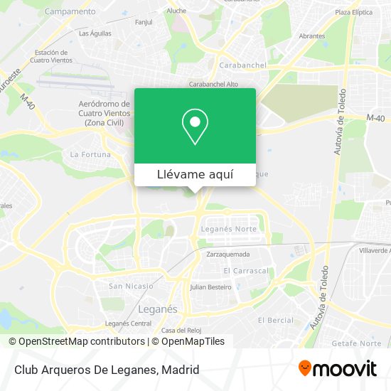 Mapa Club Arqueros De Leganes
