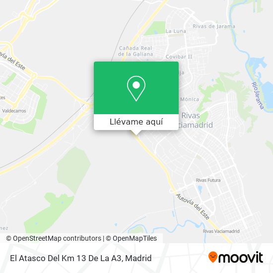Mapa El Atasco Del Km 13 De La A3