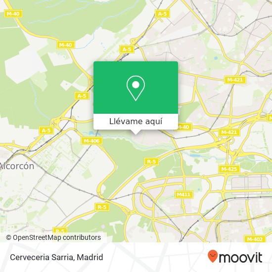 Mapa Cerveceria Sarria