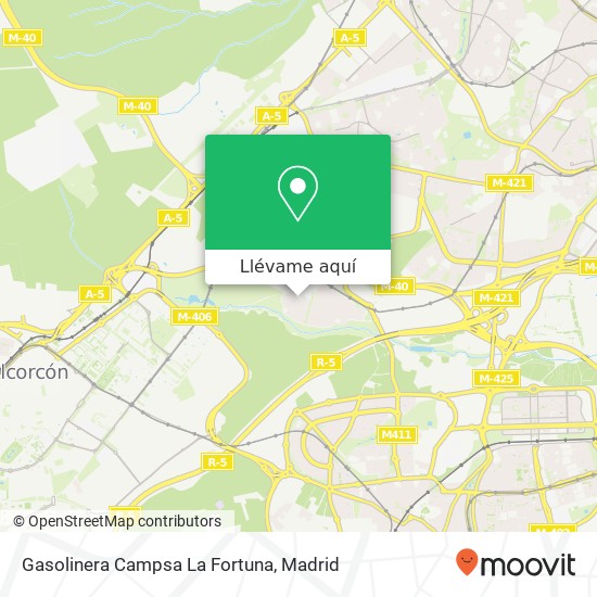 Mapa Gasolinera Campsa La Fortuna