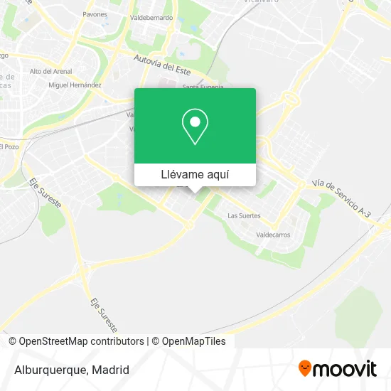 Mapa Alburquerque