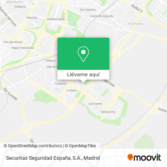 Mapa Securitas Seguridad España, S.A.