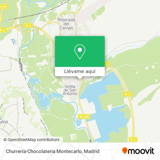 Mapa Churrería-Chocolatería Montecarlo