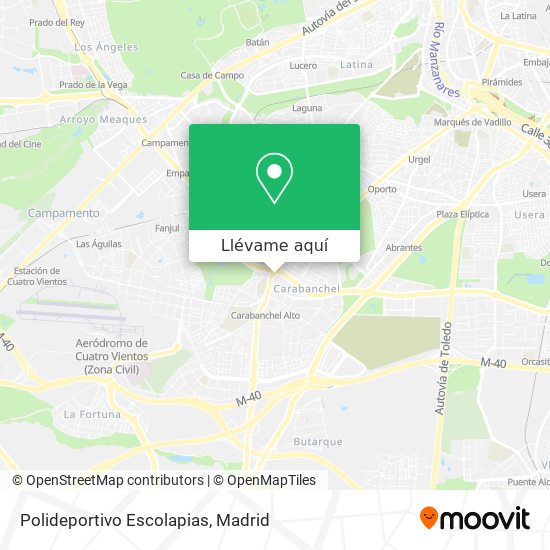 Mapa Polideportivo Escolapias