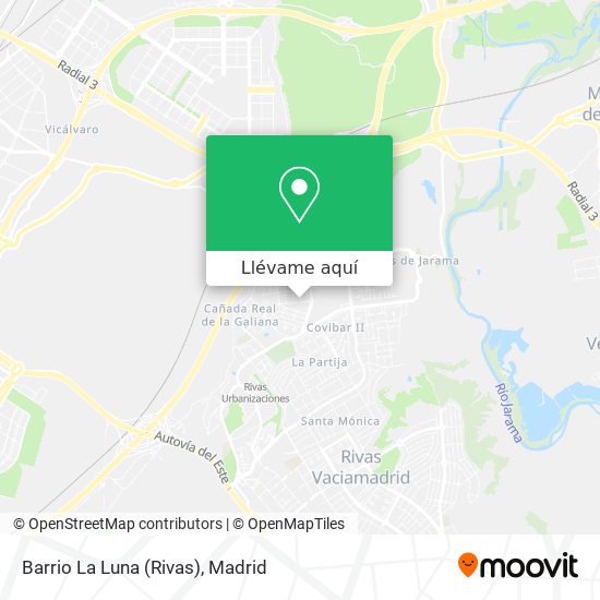 Mapa Barrio La Luna (Rivas)