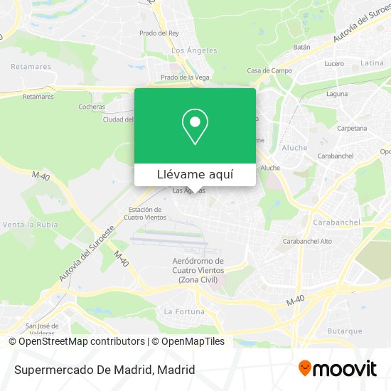 Mapa Supermercado De Madrid