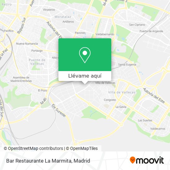 Mapa Bar Restaurante La Marmita