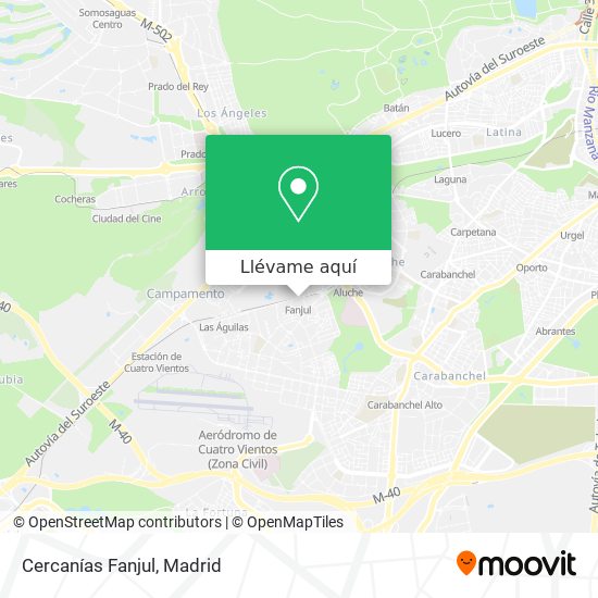 Mapa Cercanías Fanjul