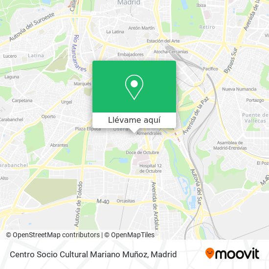 Mapa Centro Socio Cultural Mariano Muñoz
