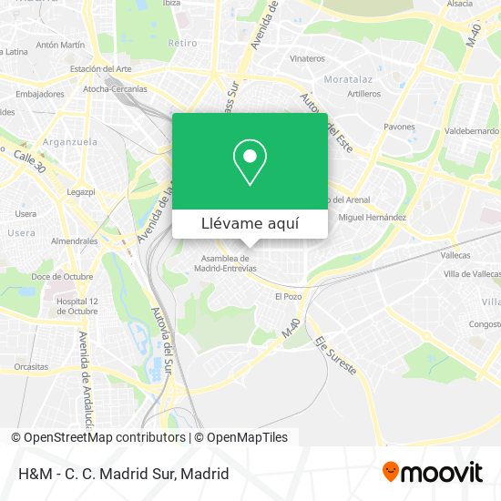 Mapa H&M - C. C. Madrid Sur
