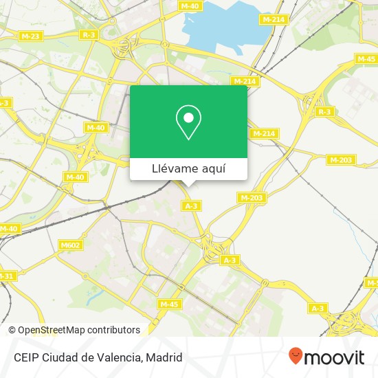 Mapa CEIP Ciudad de Valencia