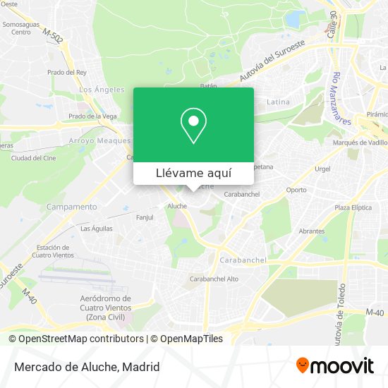 Mapa Mercado de Aluche