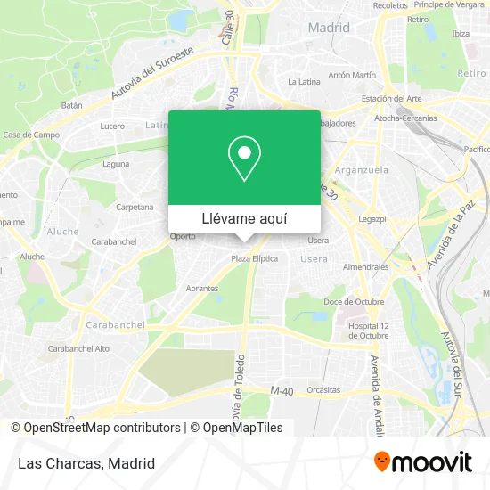 Mapa Las Charcas