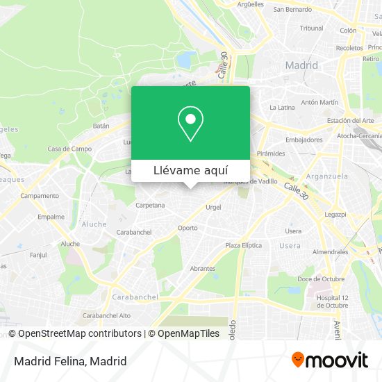 Mapa Madrid Felina