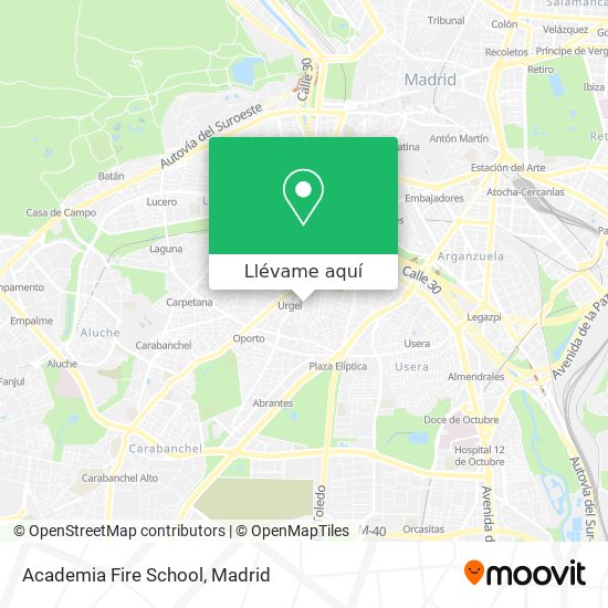 Mapa Academia Fire School