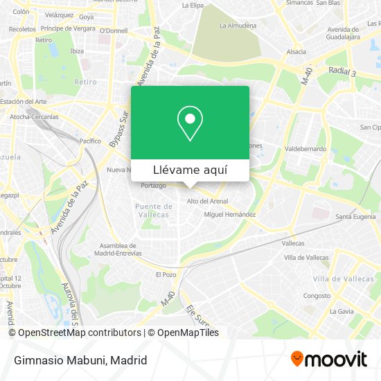 Mapa Gimnasio Mabuni