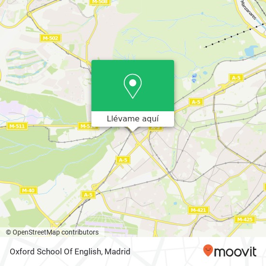 Mapa Oxford School Of English