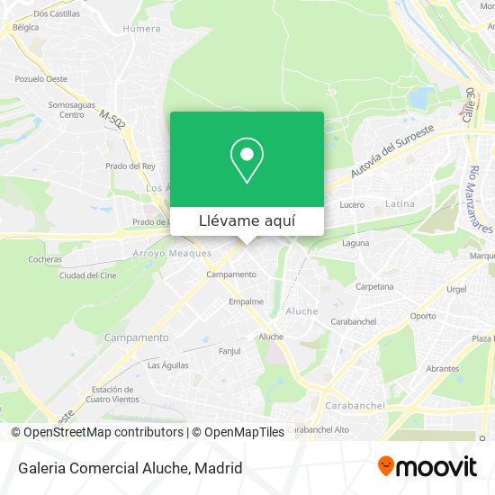 Mapa Galeria Comercial Aluche