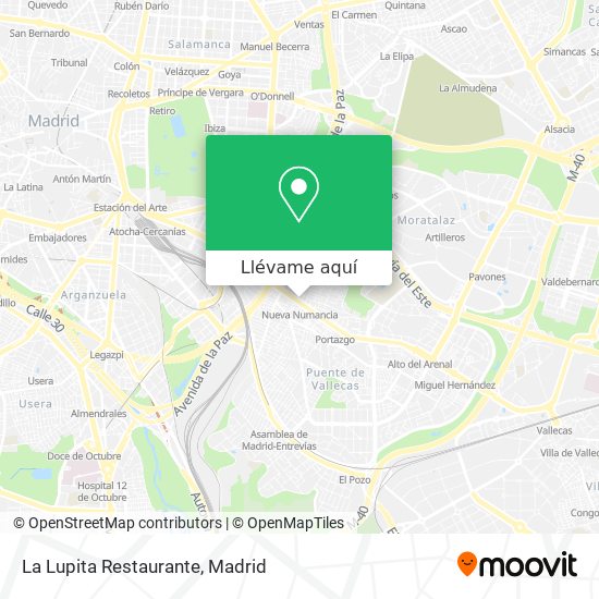 Mapa La Lupita Restaurante