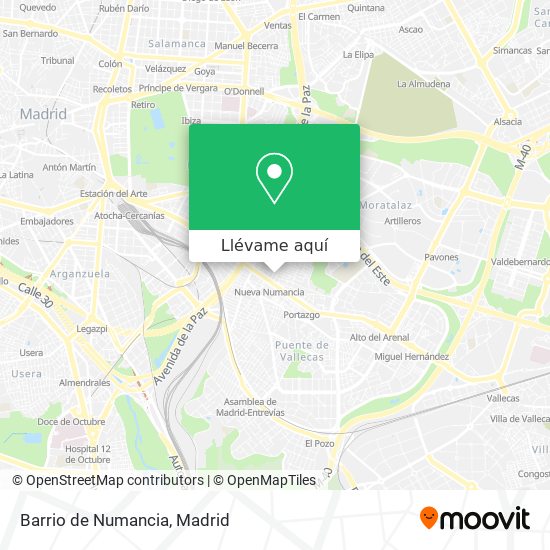 Mapa Barrio de Numancia