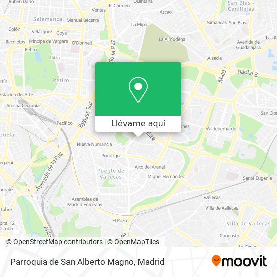 Mapa Parroquia de San Alberto Magno