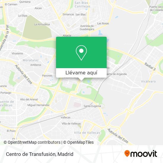 Mapa Centro de Transfusión