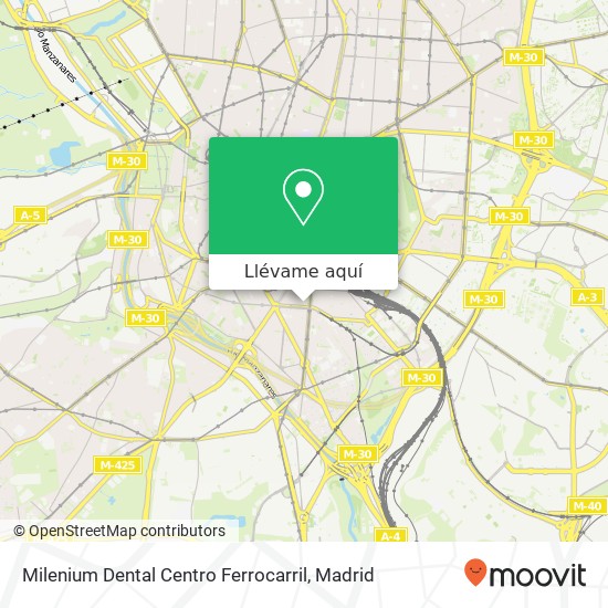 Mapa Milenium Dental Centro Ferrocarril