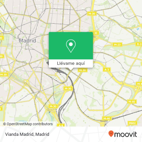 Mapa Vianda Madrid