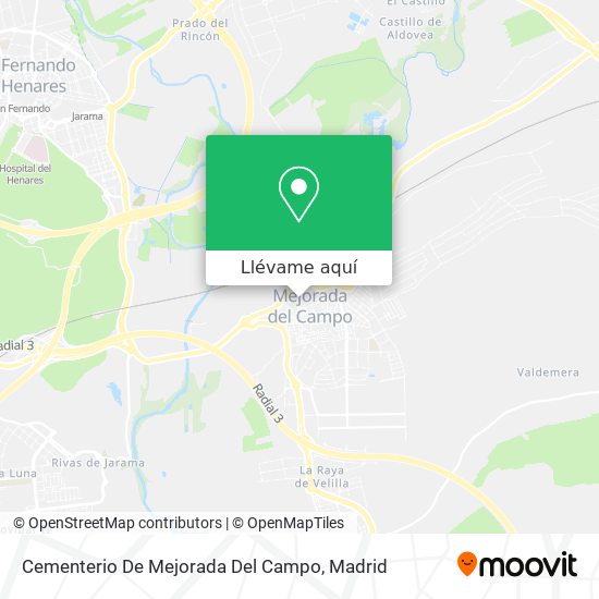 Mapa Cementerio De Mejorada Del Campo
