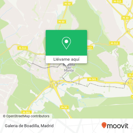 Mapa Galeria de Boadilla