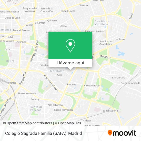 Mapa Colegio Sagrada Familia (SAFA)