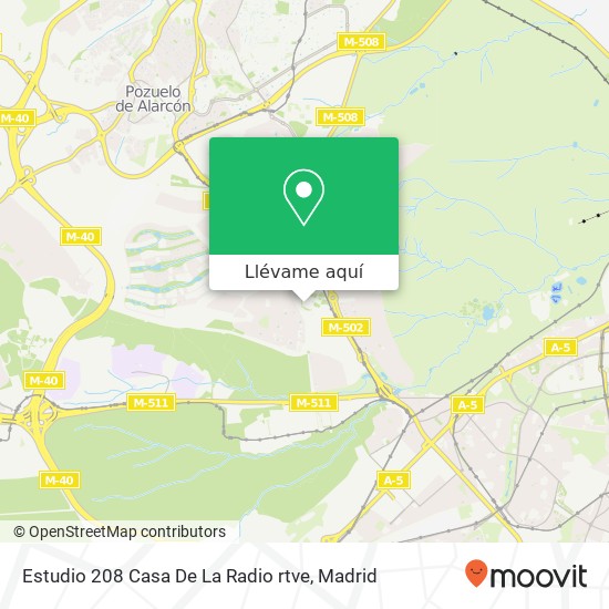 Mapa Estudio 208 Casa De La Radio rtve