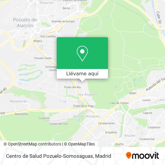 Mapa Centro de Salud Pozuelo-Somosaguas