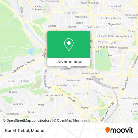 Mapa Bar El Trébol