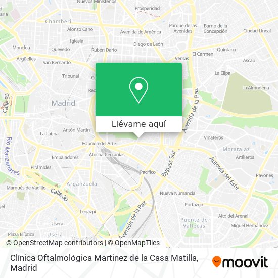 Mapa Clínica Oftalmológica Martinez de la Casa Matilla