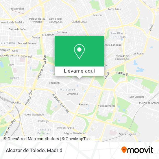 Mapa Alcazar de Toledo
