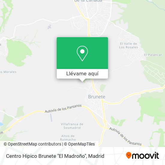 Mapa Centro Hipico Brunete "El Madroño"