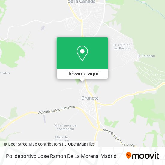 Mapa Polideportivo Jose Ramon De La Morena