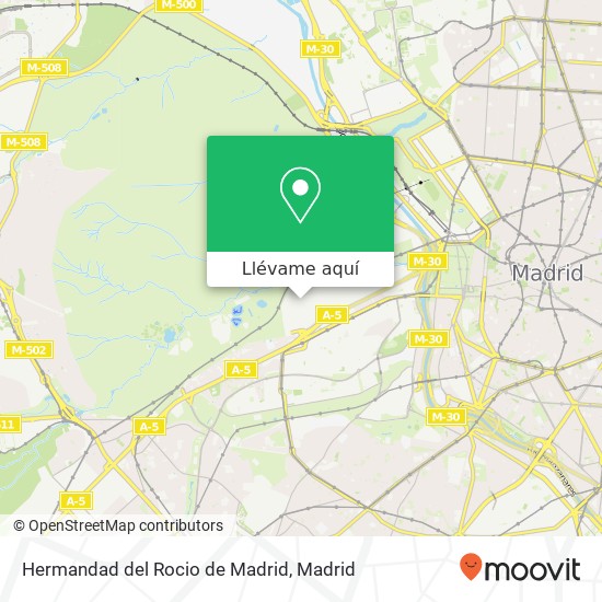 Mapa Hermandad del Rocio de Madrid