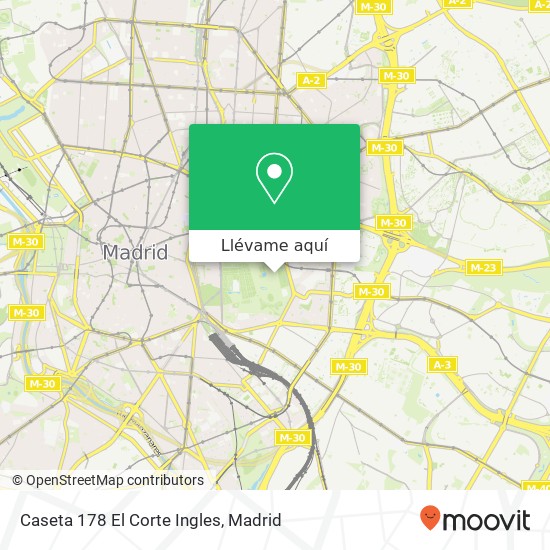 Mapa Caseta 178 El Corte Ingles