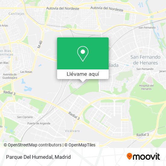 Mapa Parque Del Humedal