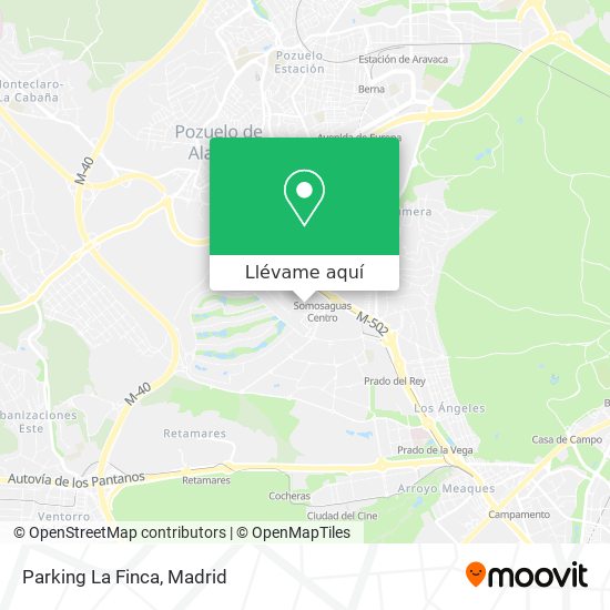 Mapa Parking La Finca