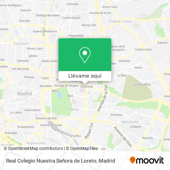 Mapa Real Colegio Nuestra Señora de Loreto
