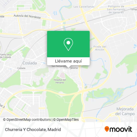 Mapa Churreria Y Chocolate