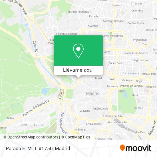Mapa Parada E. M. T. #1750