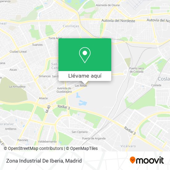 Mapa Zona Industrial De Iberia