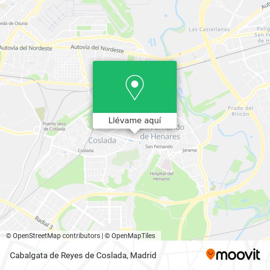 Mapa Cabalgata de Reyes de Coslada